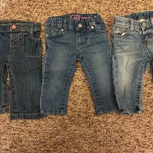 Baby girl denim 6-9 and 6-12 months
